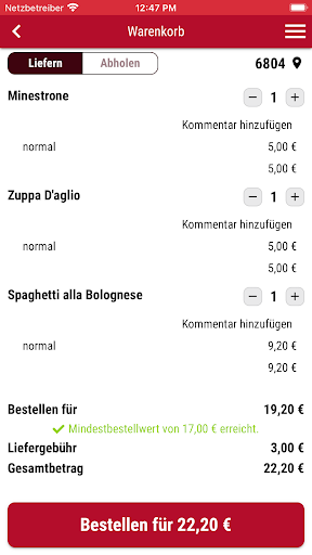 Pizzeria Milano Feldkirch Screen 2