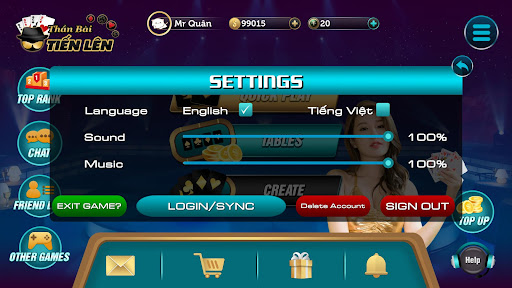 Thần Bài Tiến Lên Screen 2
