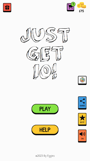 Android application Just Get 10! - Sketchy screenshort