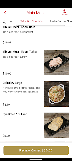 Pickle Barrel Screen 3