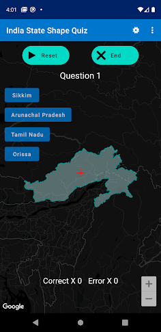 India State Shape Quiz - Screenshot 4