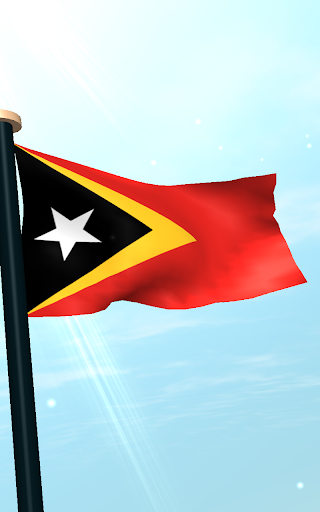 Timor-Leste Flag 3D Free