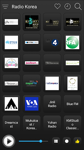 South Korea Radio FM AM Music Screen 2