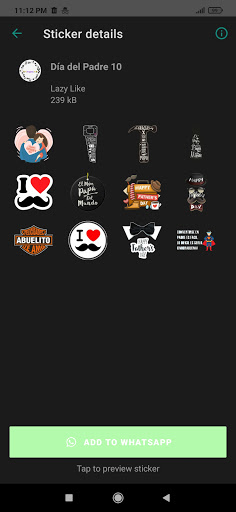 Stickers del Día del Padre par