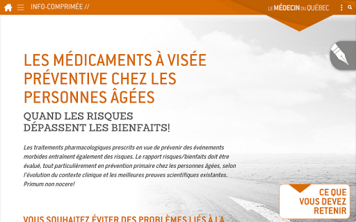 Le médecin du Québec Screen 3
