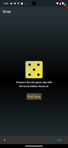 Android application Dicey screenshort