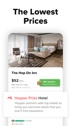 Hopper: Hotels, Flights & Cars screenshot
