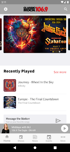 Android application Classic Rock 106.9 screenshort