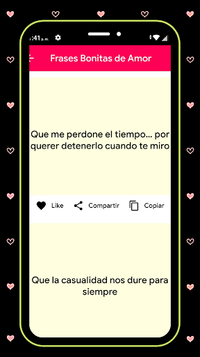 Android application love messages screenshort