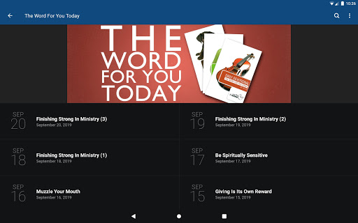 Screenshot of theDove Radio & TV