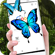 Butterfly in Phone lovely fly