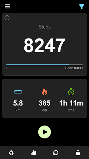 Screenshot of Pedometer: Count your steps