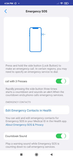 SOS - Emergency Alert Screen 3