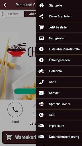 Restaurant Chinagarten Screen 3