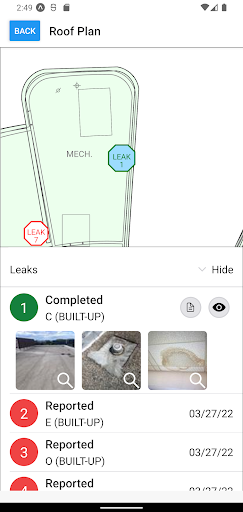 Roof Leak Screen 2