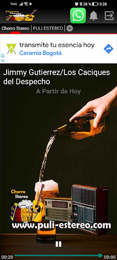 Android application Chorro Stereo screenshort