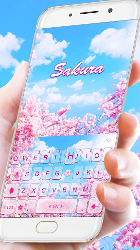 Cherry Sakura Keyboard Theme Screen 3