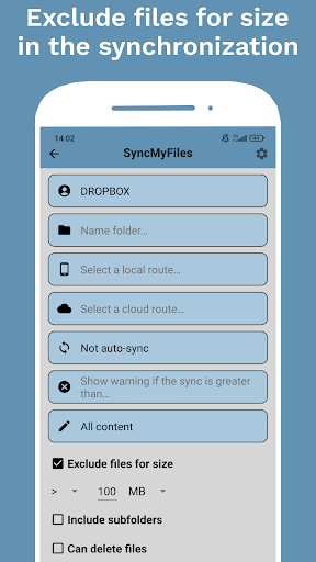 SyncMyFiles Pro - Autosync App Screen 3