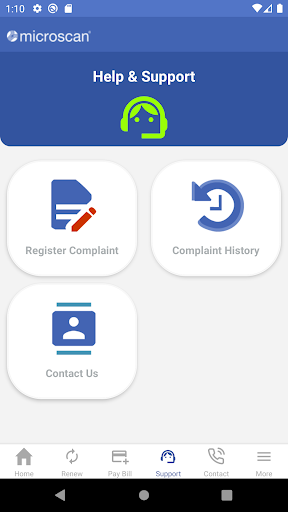 Microscan Customer App Screen 2
