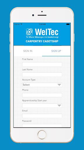 Weltec Carpentry Cadetship Screen 2