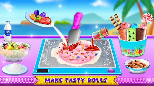 Es Cream Roll: Cupcake Games