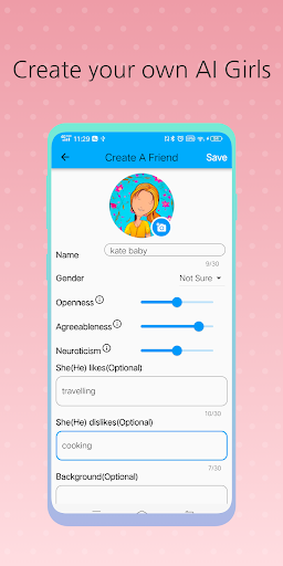 Android application AI Friend Chat: Character, GPT screenshort