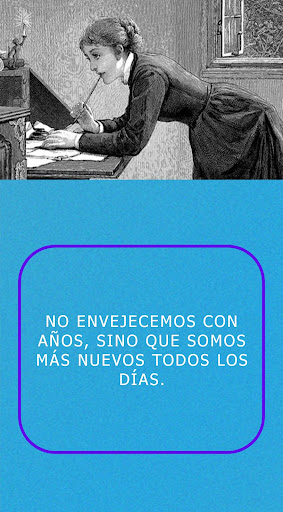 Android application Emily Dickinson frases screenshort