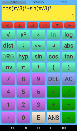 Screenshot of Scientific Calculator