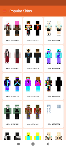 Android application Minecraft Skins 2024 screenshort