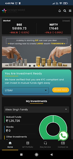 Android application Foresight Manee screenshort