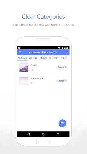 Android application ApowerTrans - Phone Transfer screenshort