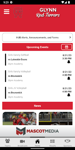 Glynn County Athletics Screen 3