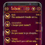 Gold messenger SMS theme icon