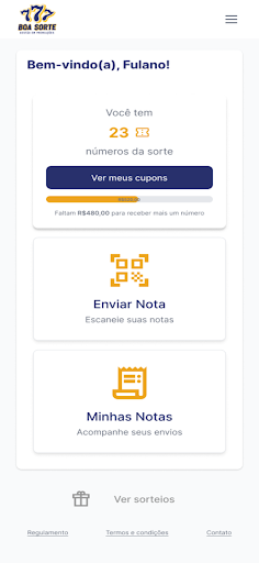 Android application Boa Sorte-Mauge screenshort