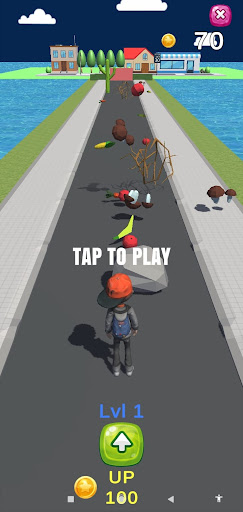 Android application Fruit Rush screenshort
