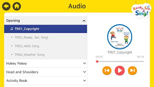 Android application Ready, Set, Sing! screenshort