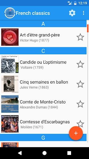 AudioBooks: French classics Screen 2