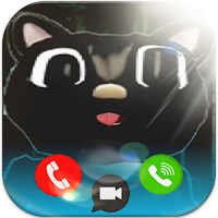 Video Call from Cartoon Cat Cheshire Cartoon Dog