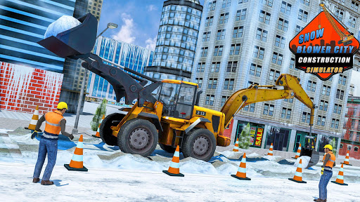Snow excavator & road construction games 2020 1.4 screenshots 1