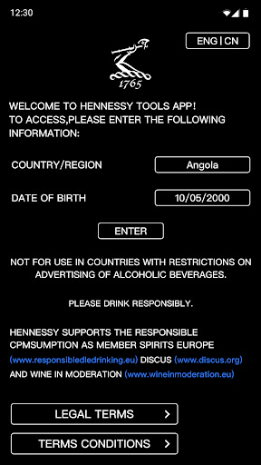 Android application Hennessy Tools screenshort