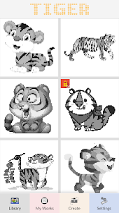 Tiger Art of Pixel