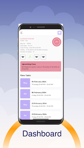 Android application Max Music School - Student screenshort