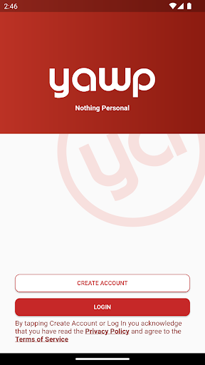 Android application Yawp - Speak Up screenshort