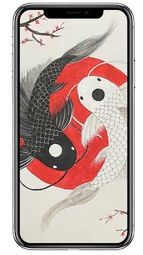 Android application Koi Fish Art Wallpapers screenshort