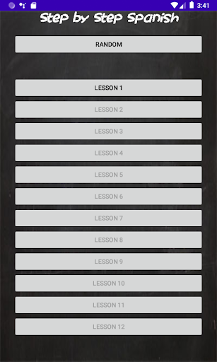 Android application Step by Step Spanish screenshort