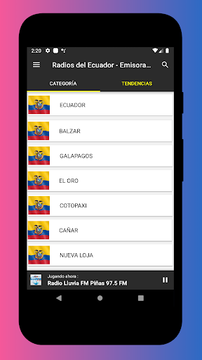 Android application Radio Ecuador - Internet Radio screenshort