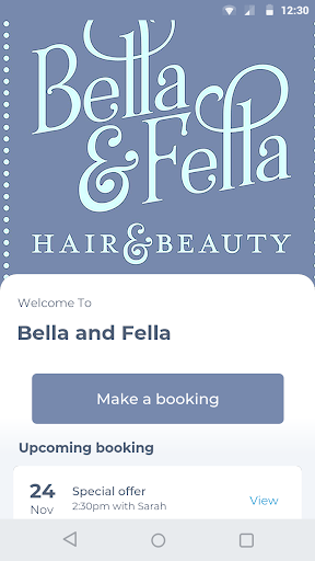 Android application Bella and Fella screenshort