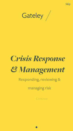 Crisis Response & Management Screen 3