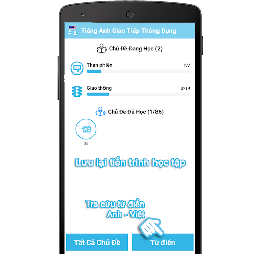 Android application Tiếng Anh Giao Tiếp Thông Dụng screenshort
