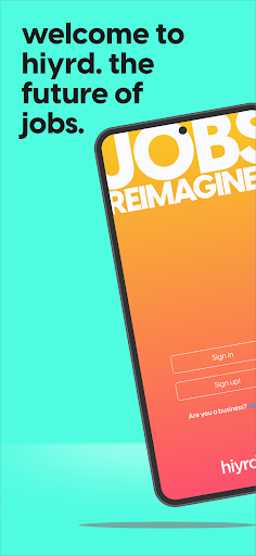 Android application Hiyrd - Jobs, reimagined. screenshort